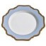 ANNA WEATHERLY  ANNA'S PALETTE SKY BLUE GOLD BREAD AND BUTTER PLATE